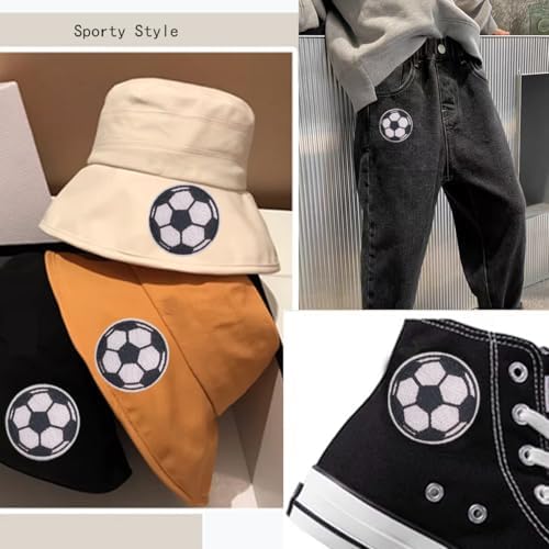 60 PCS Football Chenille Embroidered Patches