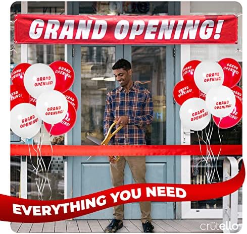 Crutello Deluxe Giant Ribbon Cutting Ceremony Kit