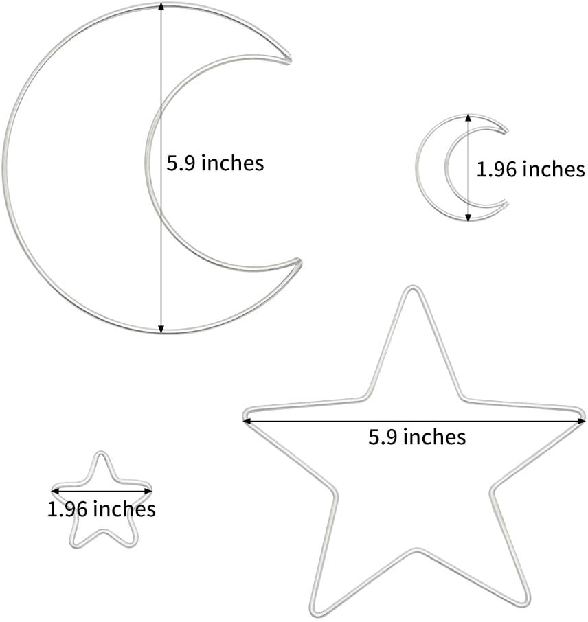 20 Pcs Metal Hoop Rings for Macrame Dream Catcher DIY Crafts