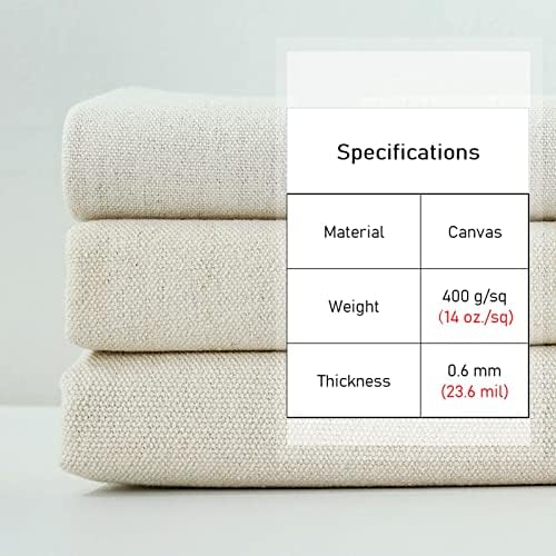 White Canvas Fabric for Sewing Painting Cushions Headboard Drop Cloth