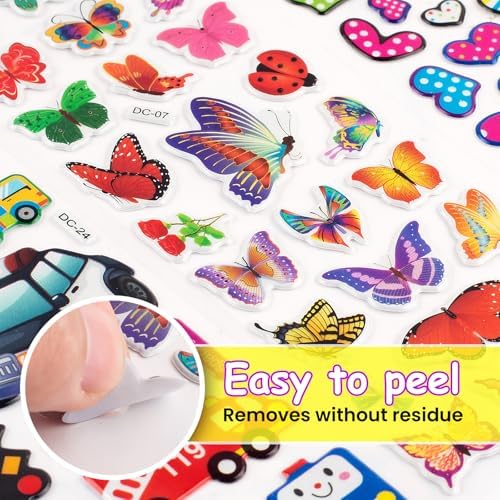 Habett 3D Stickers for Kids and Toddlers