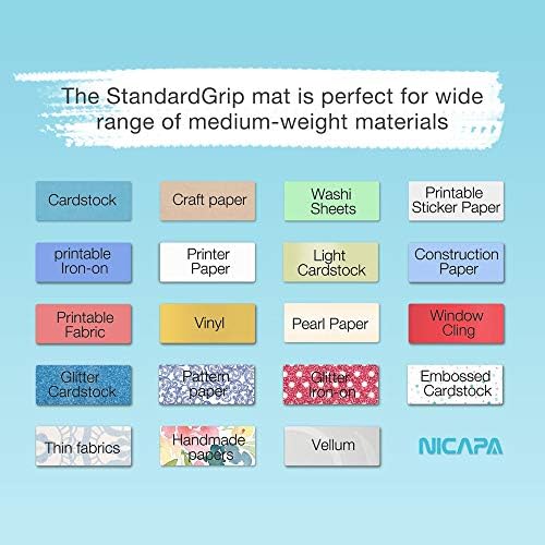 Nicapa StandardGrip Cutting Mat 8x12 Inch 3 Pack