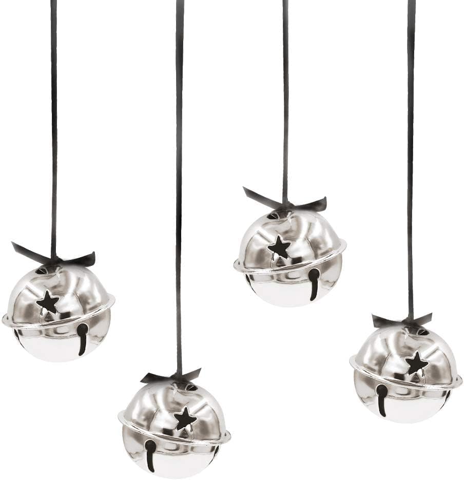 16 Inch Big Colorful Metal Bells 16Pcs Silver