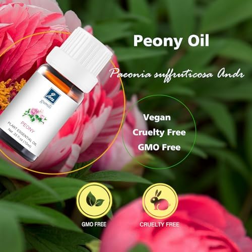 Peony Essential Oil - 10mL Pure Fragrance for Aromatherapy and Crafts