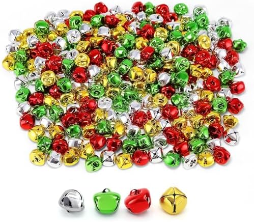 120 Pcs Jingle Bells DIY Christmas Decorations