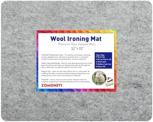 ZOMONETI Wool Pressing Mat 15x12 Inches