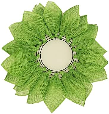 Tyoungg 3 Rolls Poly Burlap Mesh Kit for Sunflower Wreath DIY
