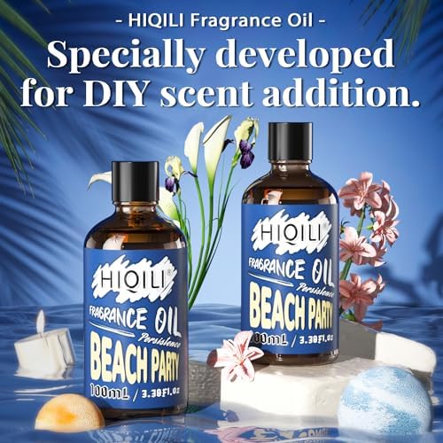 HIQILI Beach Party Fragrance Oil 100ml for Diffusers and Candle Making
