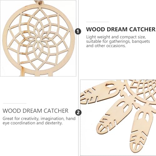 EXCEART Unfinished Wood Dream Catcher 40Pcs