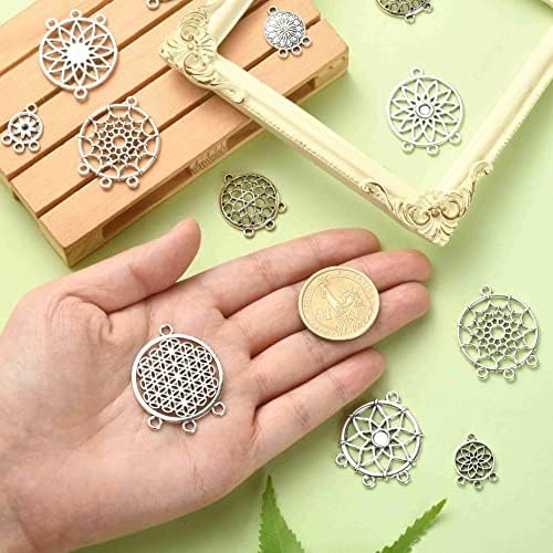 KitBeads Alloy Dream Catcher Charms for Jewelry Making