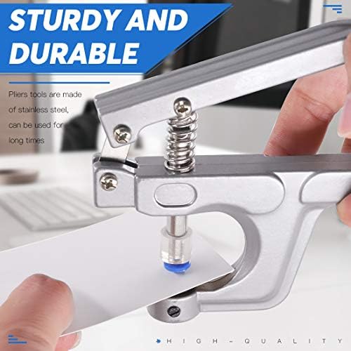 Glarks 384Pcs Snaps Plastic Buttons with Pliers Set for Sewing Crafts