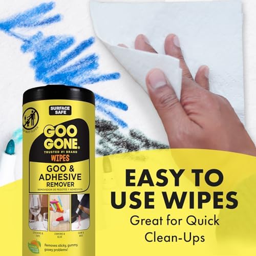 Goo Gone Adhesive Remover Wipes 2 Pack 48 Count