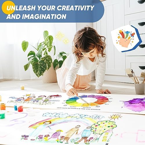 36 x 3600 White Kraft Paper Roll for Art and Craft Projects