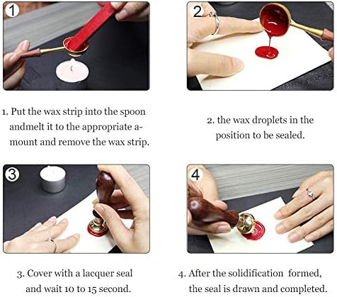 PH PandaHall Spider Web Wax Seal Stamp for Halloween and Party Invitations