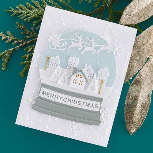 Spellbinders Snow Globe Etched Dies by Simon Hurley Metal