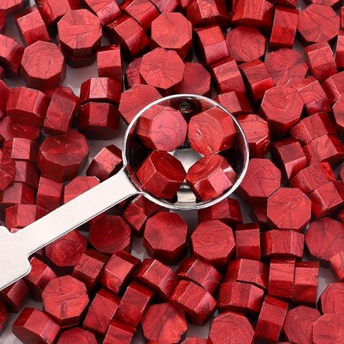 Yoption 300 Piece Wind Red Wax Seal Beads Set
