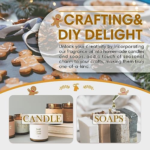 SALKING Gingerbread Fragrance Oil 120ml for Candle Diffuser and Soap Making