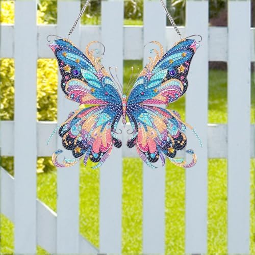 Charming Butterfly Diamond Art Kit 5D Crystal Hanging Ornament