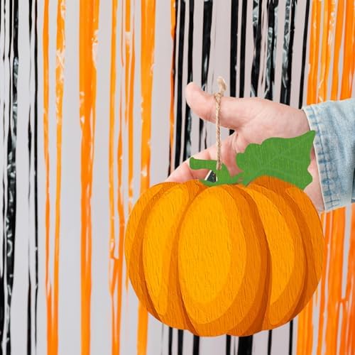 7 Inch Unfinished Wooden Pumpkins Set of 10