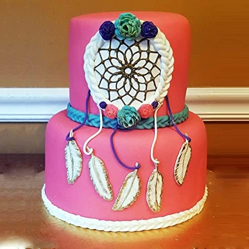 Dream Catcher Fondant Mold - Butterfly Dragonfly Heart Silicone