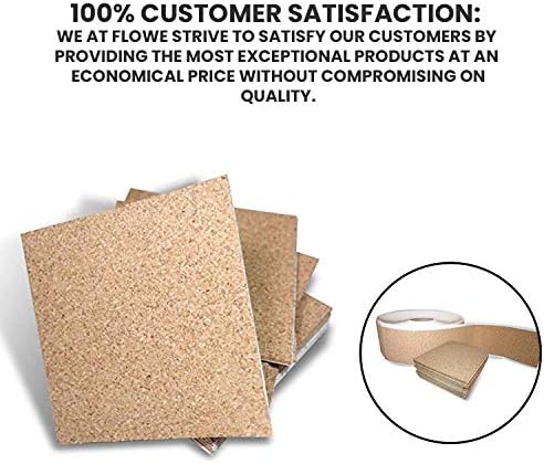 Flowe Self-Adhesive Cork Tiles for Wall Use