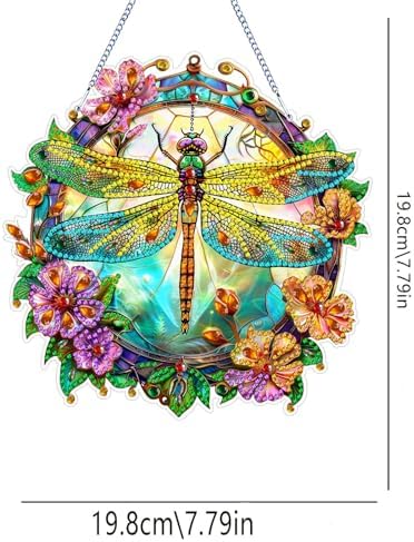 DIY Diamond Art Pendant Ornament with Chain