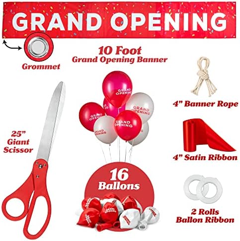 Deluxe Grand Opening Ribbon Cutting Ceremony Kit 1