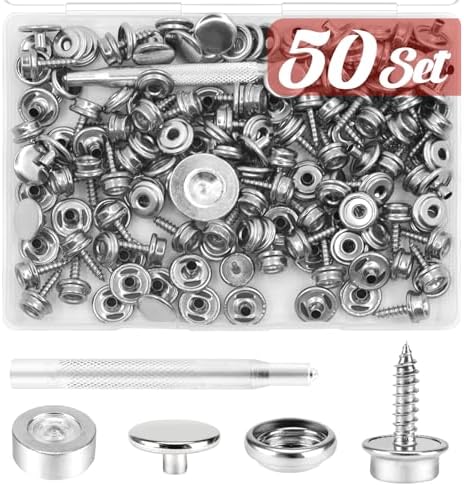 CXIIPOL 150 PCS Canvas Snap Kit with Setting Tools