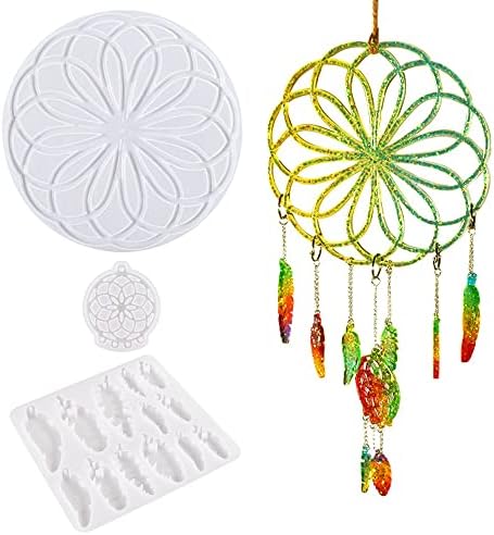 Woohome Dreamcatcher Resin Silicone Molds 3pcs