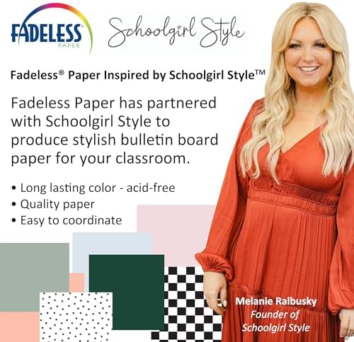 Fadeless Schoolgirl Bulletin Board Paper 4725 x 25 1 Roll