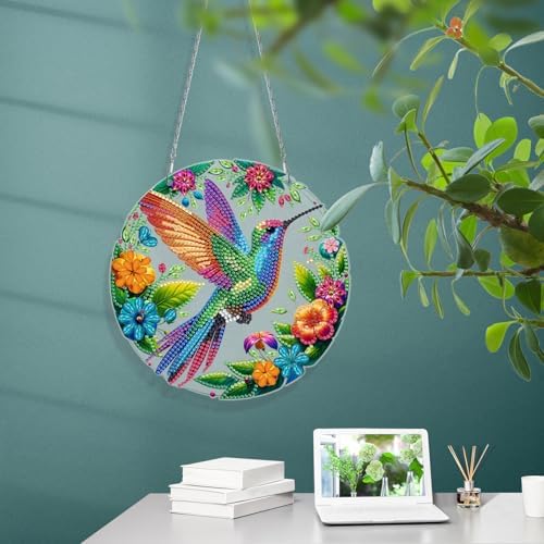 3 Pcs Gem Art Hummingbird Suncatcher DIY Kit