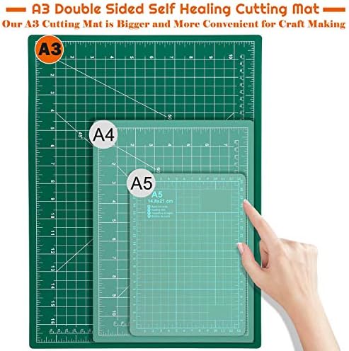 Anezus Self Healing Cutting Mat 12x18 Inch Double Sided