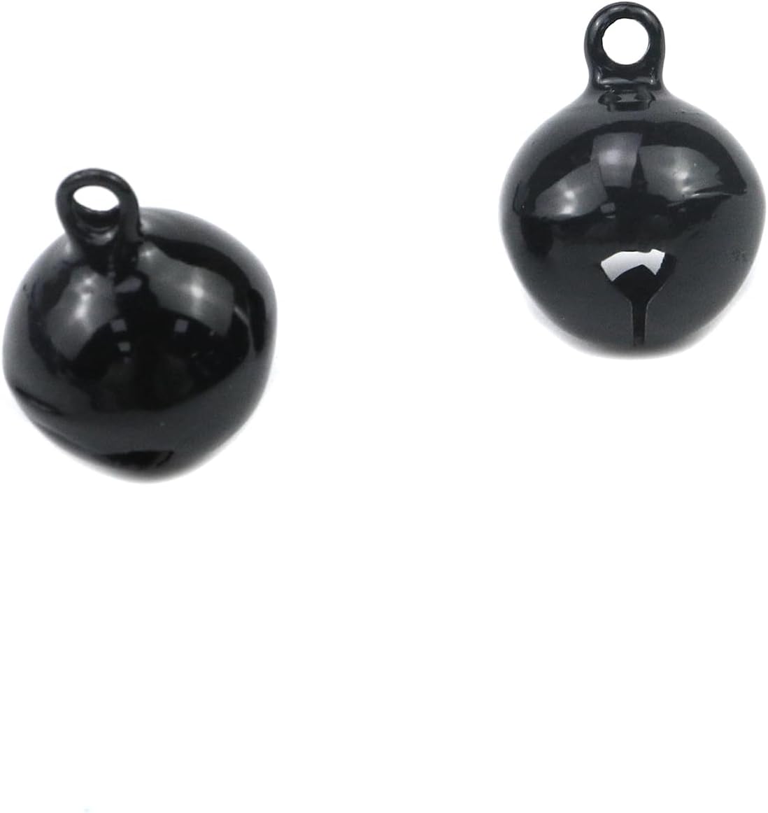 Xiaoyztan 50 Pcs Decorative Jingle Bells 14mm Black