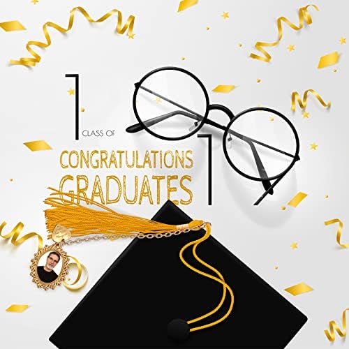 Sureio Memory Photo Charm Graduation Tassel 2 Piece