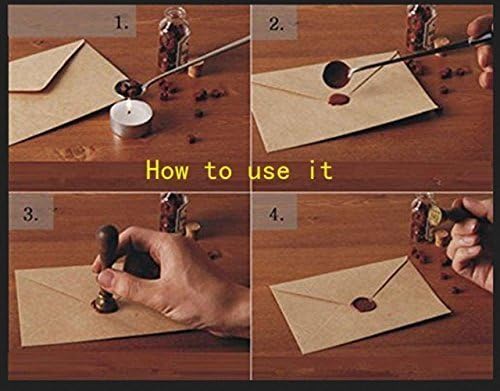 Custom Retro Wax Seal Stamp Set with Wood Box