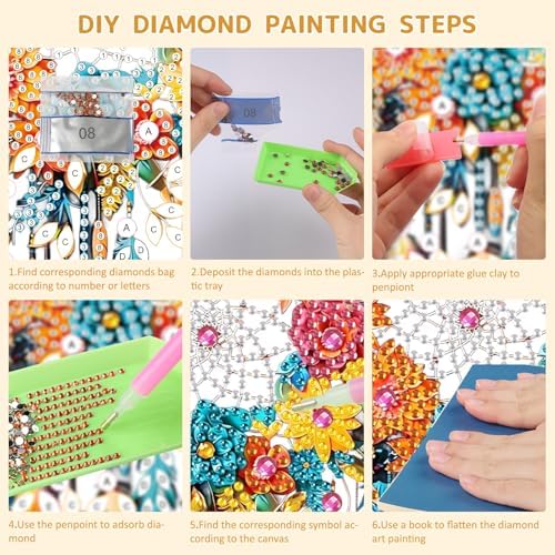 SENQAO Dream Catcher Diamond Art Painting Kit for Adults Beginners