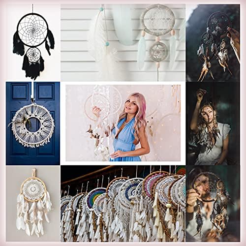 SUNTQ Macrame Hoops Ring for Dream Catcher Metal Crafts