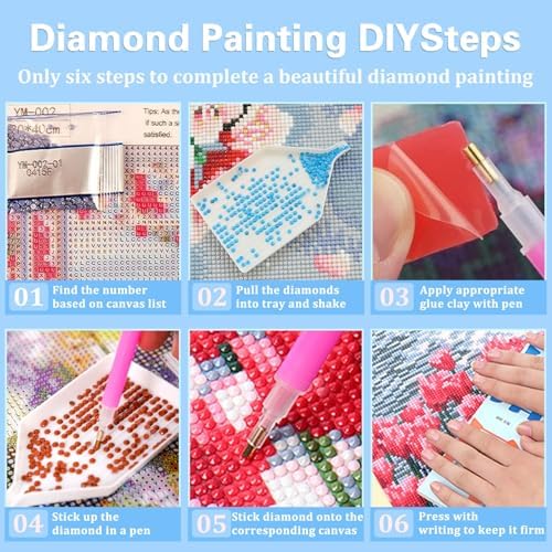Reivworl Diamond Art Kit for Adults 12x16 Inch