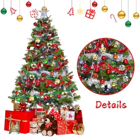 120Pcs Jingle Bells for Christmas and Pet Decorations