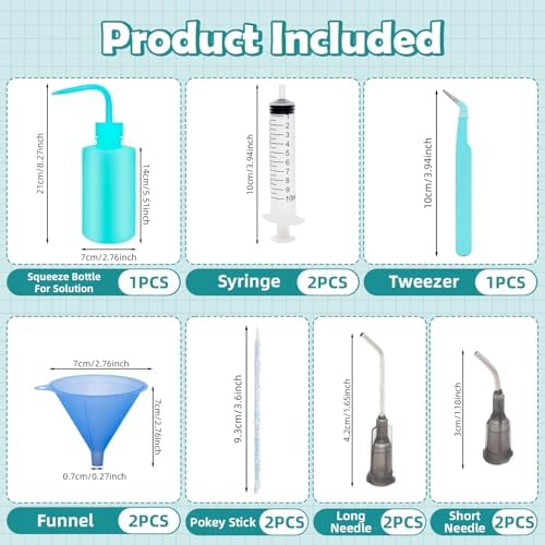 LIBORAX 12PCS Snow Globe Tumbler DIY Kit Supplies