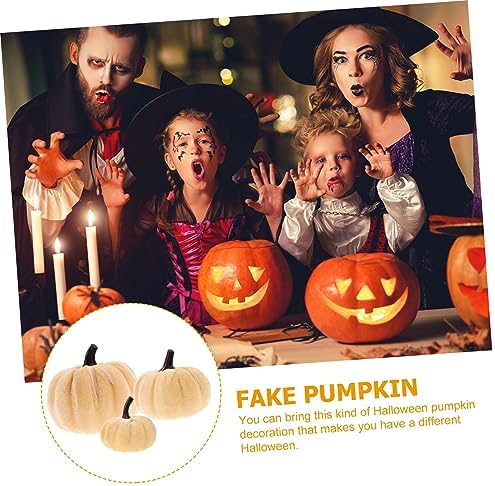 Zerodeko 6Pcs Artificial Pumpkin Decorations for Halloween and Fall