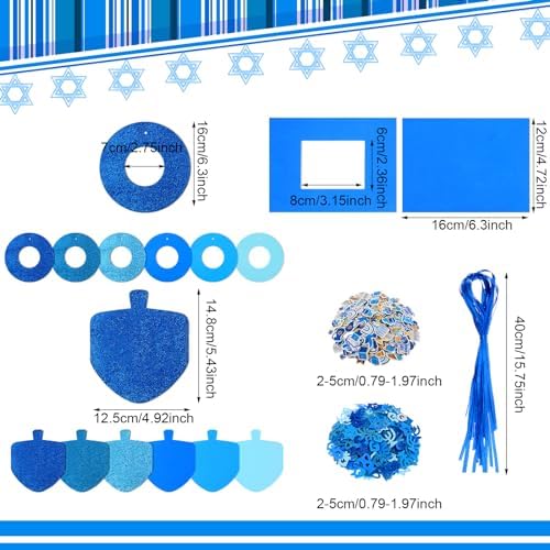 Yeaqee 448 Pcs Hanukkah Foam Stickers Set