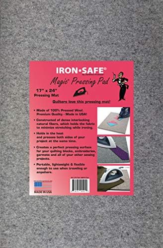 Premium Wool Ironing Pad for Quilters 17x24x05