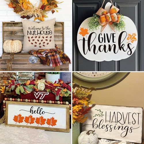 18 Fall Stencils for Painting on Wood Reusable