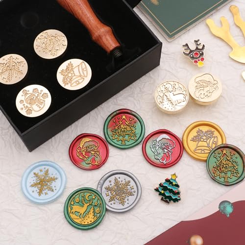 SWANGSA Christmas Wax Seal Stamp Gift Box Set