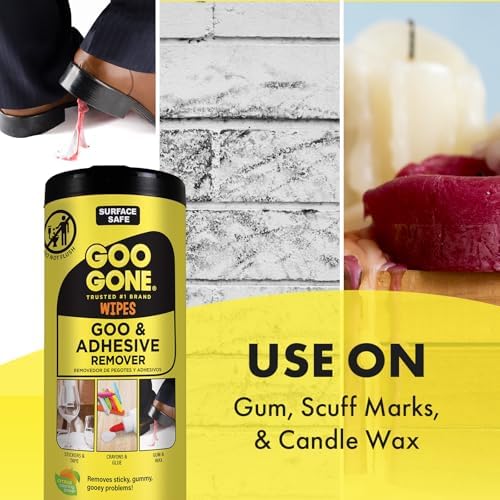 Goo Gone Adhesive Remover Wipes 2 Pack 48 Count