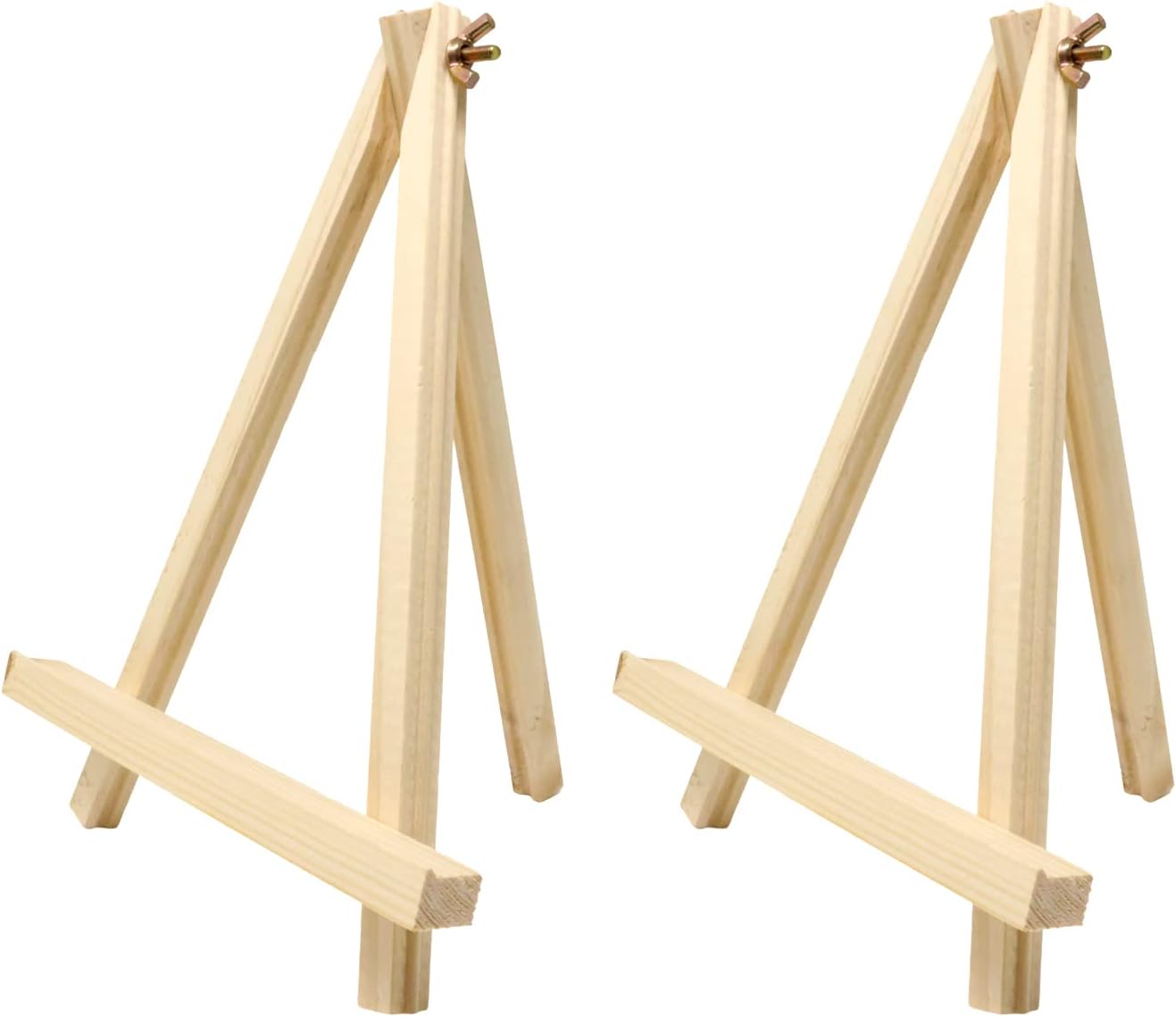Honbay 2PCS Adjustable Mini Wood Easels