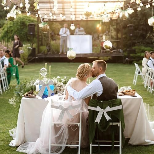 Voccim 16 Inch Glossy White Yarn Ribbon 5 Yd x 2 Rolls