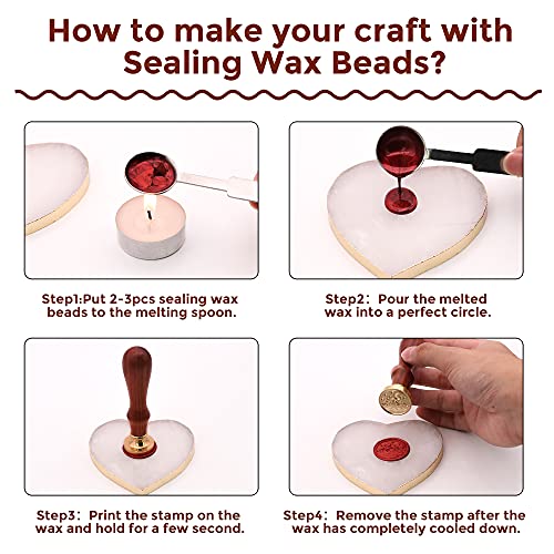 SWANGSA Christmas Wax Seal Stamp Set 6 Pieces