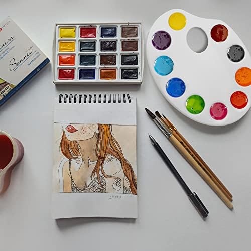 30 Pack 11 Well White Plastic Paint Palettes for Artists